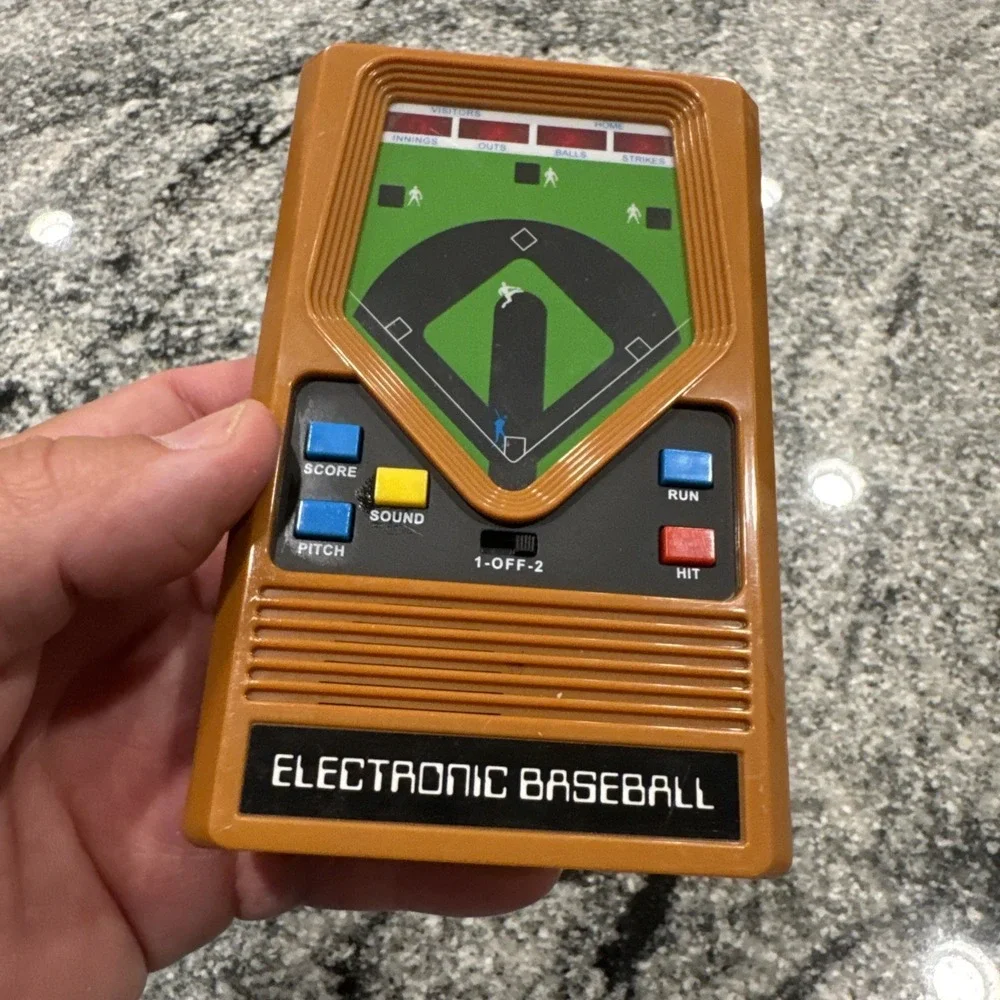 Vintage 2001 Mattel Classic Baseball Handheld Electronic Game - Tested Working